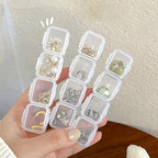1set Detachable Compartment Jewelry Storage Box Jewelry Divided Into 28/56 Transparent Boxes Nail Art Storage Tools (56 grids,21 * 17 * 2.5cm) - color: 56 grids,21*17*2.5cm