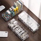 cord organizer box, 10.2 x 3.5 x 2.2in, Desktop Cord Organizer with Compartments (1)
