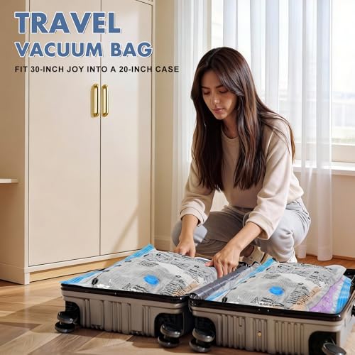 BoxLegend 20 Pack Travel Vacuum Storage Bags with Wireless USB Electric Pump (1200mAh) 4 Sizes for Luggage, Suitcase & Backpack Must-Have Travel Essentials Save 80% Space for Clothes & Packing - size: TRAVEL 20 PACK-Electric Pump