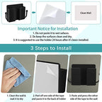 Jetec 6 Pcs Wall Mount Phone Holder Self-Adhesive Wall Beside Organizer Storage Box Plastic Charging Phone Stand Remote Brackets Holder for Bedroom(Black) - color: Black
