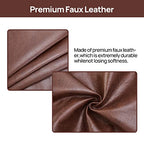 Teniux Remote Control Holder Faux Leather Armrest Organizer with 6 Pockets for recliner couch sofa, Armchair Caddy for Smart Phone, Book, Magazines, Ipad, Remotes (Brown) - color: Brown