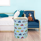 Kids Laundry Basket,Boys Toy Storage Bin,Baby Dirty Clothes Hamper,Nursery Hamper for Bedroom,Gift Baskets(Car) - color: Car