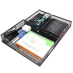 Office Drawer Organizer 3 Pack, Office Supplies Desk, Black Mesh Drawer Organizer Hold Pens & A4 Sized File, 12 x 9 Inches Visit the Store - style: 3 PACK