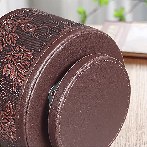 Pen Holder for Desk Organizers and Accessories, 360 Swivel TV Remote Control Holder for Table, Nightstand Organizer Caddy for Art/ Office Supplies/ Stationery, Bedside Decorations for Living Room - color: Retro Flower