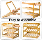 TOPZEA Soda Can Rack Organizer for Pantry, 3 Tier Bamboo Stackable Can Goods Storage Dispenser Shelf Canned Food Holder Stand for Kitchen Coutertop, Cabinet, Hold up to 36 Cans