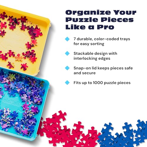 Buffalo Games - Puzzle Sorting Trays - 7 Count (Pack of 1) - style: Classic