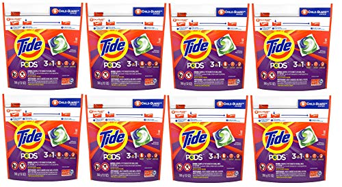 Tide Pods HE Spring Meadow 16 Pacs (8 Count) - size: 16 Count (Pack of 8)