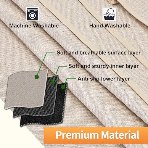 Teniux Remote Control Holder Armchair Caddy for Recliner Couch, Non-Slip Armrest Organizer with 5 Pockets for Magazine, Tablet, Phone, iPad (Beige) - color: Color F- Beige
