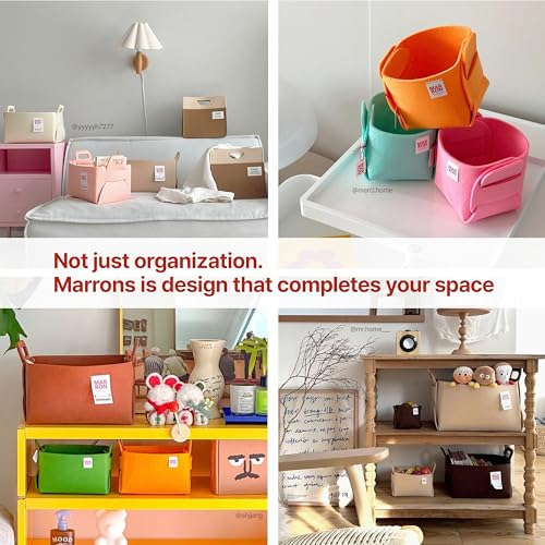 Collapsible Felt BLACK Storage Bin Medium 11"x7.1"x7.1" – Foldable Basket with Handles for Closet, Toy Storage, Laundry Room Organization, Decorative Storage Bins for Shelves, Cube Storage - color: BLACK, size: MEDIUM