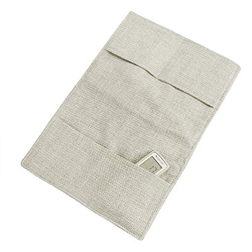 Durable Oxford Couch Sofa Armrest Organizer No-Slip Cloth Arm Chair Caddy Bedside Storage Pocket with 3 Pockets TV Remote Holder Bed Storage Bag for Cellphone Tablet Notepad Book Magazines DVD Glasses - color: Style-1:Beige