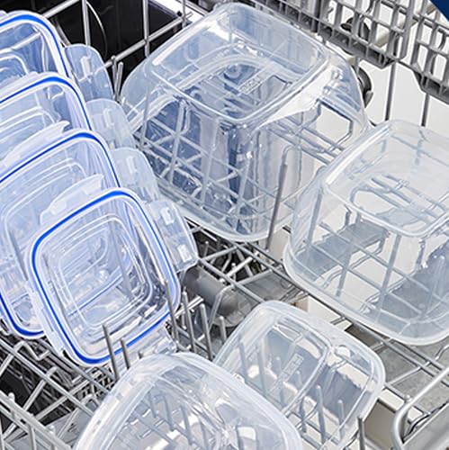 ARSUK Food Storage Containers with Airtight Lids - Reusable Plastic Containers Sets - BPA-Free Stackable Kitchen Storage for Meal Prep & Snacks - Microwavable & Dishwasher Safe (4 PCS) - color: 4 PCS