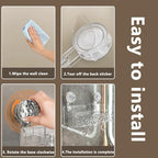 Shower Caddy Suction Cup, Wall Mounted Rack Organizer Removable Bathroom Shelf, No Drilling Larger Storage Rack Upgraded, Bathroom Suction Caddy - style: Large size, 1 piece