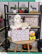 FANKANG Storage Basket,Nursery Hamper Canvas Laundry Basket Foldable with Waterproof PE Coating Storage, Office, Bedroom, Clothes,Toys (Rec-Star) - color: FK-Rec-Star