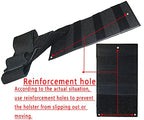 Bedside Pistol Holster, Tactical Bed Side Gun Holster, Under Mattress Handgun Holster with Flashlight Loop Holder - color: BK