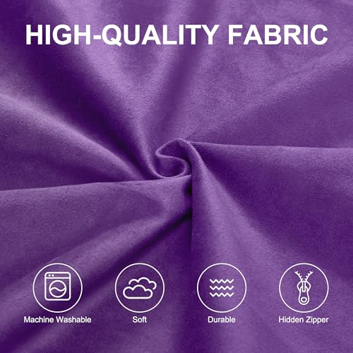 Hobestluk 3FT Bean Bag Chair Giant Bean Bag Chairs for Adults Large Bean Chairs with Removable Cover, Beanbag Chair with Filler, Adult Bean Bag Chairs for Living Room, Bedroom - color: Purple, size: 3FT - 36" x 36" x 22"