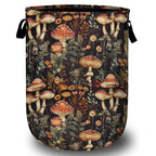 Mushroom Weed Laundry Basket, Laundry Hamper Collapsible Oxford Cloth with Handle Clothes Toy Storage Bin for Bathroom Laundry Room Bedroom 15.7 X 20 Inch - color: Mushroom Weed