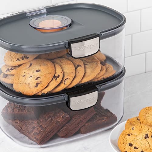 Progressive ProKeeper International Airtight Food Storage Container with Terracotta Disk for Freshness, Stackable & Dishwasher Safe, Ideal for Cookies, Baked Goods, & More, 3 Quart - size: 1-Piece, style: 3-Quart Prokeeper