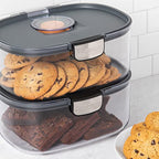 Progressive ProKeeper International Airtight Food Storage Container with Terracotta Disk for Freshness, Stackable & Dishwasher Safe, Ideal for Cookies, Baked Goods, & More, 3 Quart - size: 1-Piece, style: 3-Quart Prokeeper