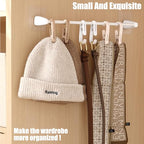 10Pcs Laundry Hooks with Clips Hanger Closet Organizer Clamps Hanging Socks Boot Bras Towels Shower Pegs for Bathroom Wardrobe Kitchen Office Holders Clothes Pins Heavy Duty Outdoor, Pink