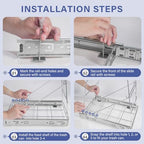 Pull Out Trash Can Under Cabinet: 7–11 Gallons Under Sink Trash Can for Kitchen Requires Min. Cabinet Opening 12"W X 17.5"D X 17.5"H - Cabinet Trash Can Pull Out Kit (Trash Can Not Included)