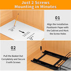BOIVSHI Pull Out Spice Rack Organizer for Cabinet, Heavy Duty Slide Out Spice Rack Organizer for Kitchen Cabinets and Pantry, Fits Spices, Sauces, Canned Food (6.5''Wx10.5''Dx2.5''H) - size: 1 Tier,6.5''Wx10.5''Dx2.5''H