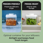 Bop Top Airtight Food Storage Containers with Lid 3.5 Cups / 30 oz | Kitchen Canister Sets | Air Tight Pantry Container | Pop Top Dry Food Storage Containers for Snacks, Sugar, Flour, Baking, Pasta - color: 30 oz
