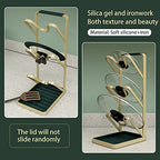 Lid Stand Lid Organizer Pot Lid Rack Holder for Utensils in Kitchen Cabinet Spatula Rack,Cutting Boards,Spoon Storage Gold - style: Erect