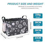 FANKANG Storage Basket,Nursery Hamper Canvas Laundry Basket Foldable with Waterproof PE Coating Storage, Office, Bedroom, Clothes,Toys (Rec-Space Planet) - color: FK-Rec-Space Planet