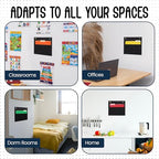 Essex Wares - 1 Pocket File Pocket Chart, Black - Versatile Wall Hanging File Folder Organizer for Classroom, Office, Home, and More - Wall Folder Organizer - Single Pocket - size: 1 Pocket
