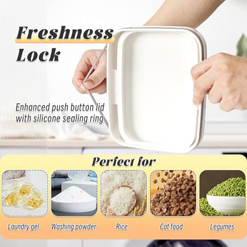 Laundry Pod Holder with Lid - Sealed Automatic Pop-Up Dispenser, 94oz/115 Pod Capacity, ABS/PP Durable Container for Laundry Room Organization, Multi-Purpose for Detergent Powder/Dryer Sheets - color: 2.8L