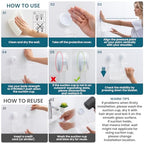 TAILI Shower Caddy Suction Cup 2 Pack, Heavy Duty Bathroom Organizer, Removable Shelves for Inside Shower, Shampoo, Waterproof Suction Plastic Storage for Bathroom Accessories Holder, Frosted Clear - style: 1 × Frosted Clear