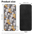 Cartoon Cat Print Armrest Cover for Sofa Diamond Pattern Couch Arm Protector with 2 Pockets Anti-Slip Armchair Slipcovers for Dogs Cats Pet Loveseat Arm Covers - color: Cartoon Cat