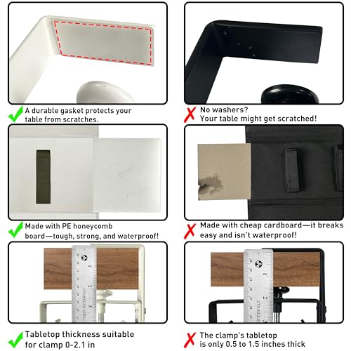 Under Desk Cable Management No Drill – 36" L x 6" W Cord Organizer, Upgraded Silicone Pads (No Scratch), 16 Cable Slots, Washable PE Honeycomb Base, Fits Desks 0–2.1" Thick, Beige - color: Beige, size: Upgraded with Enhanced Features-36"L x 6.0"W