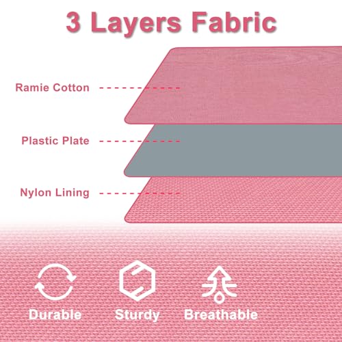 punemi Under Bed Storage Containers, Pink Underbed Storage With Rigid Side/Bottom Support, Closet Organizers And Storage Bins, Blankets Clothes Comforters Storage Bag, Dorm Room Essentials For Girls - color: Pink-2pcs, size: 6.7 inch Tall