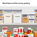 OXO Good Grips 8-Piece Prelabeled Baking POP Container Set - style: Labeled Baking Set