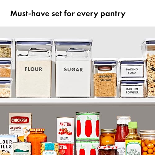 OXO Good Grips 8-Piece Prelabeled Baking POP Container Set - style: Labeled Baking Set