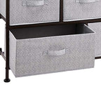Amazon Basics Extra Wide Fabric 5-Drawer Storage Organizer Unit for Bedroom Closet, Bronze - color: Bronze