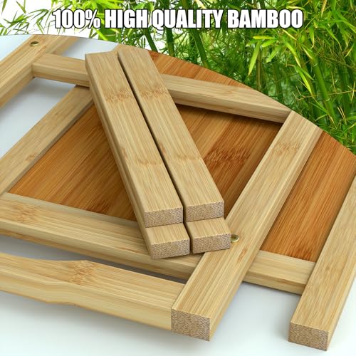 6-Tier Bamboo Shoe Rack, Free Standing Shoe Racks for Entryway & Closet, Holds up to 18-24 Pairs of Shoes 26.8" x 37.4" x 9.1" - size: 6-Tier-A