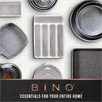 BINO | Plastic Storage Bins, X-Small - 5 Pack | THE LUCID COLLECTION | Multi-Use Built-In Handles BPA-Free Clear Storage Containers | Fridge Organizer | Pantry & Home Organization - size: 5PK - X-SMALL