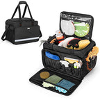 samdew Large Detailing Bag, Detail Organizer for Auto Detailing Supplies Storage, Car Cleaning Caddy for Vehicle Wash Tools, Car Care Box for Detailing Bottles, Towel, Buffer and More, Bag Only