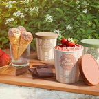 ZICOTO Set of 3 Reusable Ice Cream Containers 1 Quarts ea. - Perfect for Homemade Sorbet, Frozen Yogurt Or Gelato - Stackable Storage Pint Containers, Stickers And Lids Stores Easily In Freezer