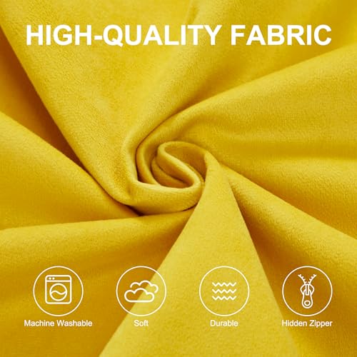 Hobestluk 3FT Bean Bag Chair Giant Bean Bag Chairs for Adults Large Bean Chairs with Removable Cover, Beanbag Chair with Filler, Adult Bean Bag Chairs for Living Room, Bedroom - color: Mustard, size: 3FT - 36" x 36" x 22"