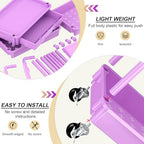 Goovilla 3 Tier Rolling Utility Cart Organizer with Removable Drawer, Stable and Sturdy Purple Rolling Storage Carts with 2 Lockable Wheels for Bathroom, Kitchen, Snack, Craft, Makeup, Baby Essentials - size: 3 Tier, style: Purple