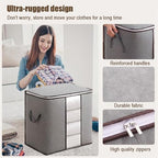 100L Extra Storage Bags with Zipper and Handles, Moving Boxes & Storage Bins Alternative, Packing Supplies, Moving Supplies for Dorm Room Essentials (20x19x12 IN) - size: 1 Pcs-100L Storage Bags