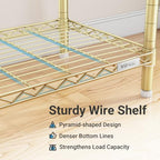 VIPEK V50 Closet Organizer System, Extra Large Heavy Duty Clothes Rack with Adjustable Shelves, Freestanding Modern Wardrobe for Bedroom, Walk-in Closet, Dressing Room, 1300 lbs Capacity, Gold - color: Gold
