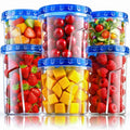 HOMETALL Freezer Storage Containers, [6 Pack- 33/24/17 OZ] Airtight Plastic Food Storage Containers with Twist Top Lids, Soup, Meal Prep Containers | BPA Free | Stackable | Leakproof | Microwave Safe