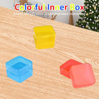 Mathtoxyz Bead Organizer Box(Red,Yellow,Blue), 93Pcs Small Bead Organizers and Storage Plastic Cases Mini Clear Containers Boxes with Hinged Lid and Rectangle for Bracelet Making DIY Jewelry Craft - size: BlueRedYellow - 3P
