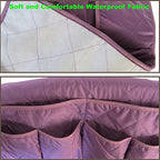 Armchair Caddy for Recliner Sofa Remote Control Holder Organizer for Recliners Purple Sofa Armrest Cover with 14 Pockets for Armchair Organizer