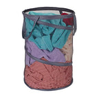 Household Essentials 2027-1 Pop-Up Collapsible Mesh Laundry Hamper | Charcoal - color: Charcoal