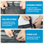 Collapsible Dish Drying Bag for Camping & RV - Portable Mesh Dish Rack Organizer, Compact Lightweight Sink Drying Solution for Travel Trailers, Outdoor Kitchens & Picnics (Black)